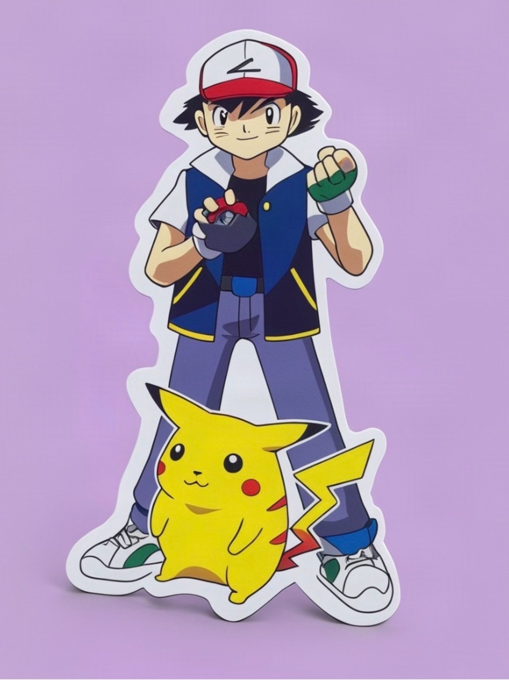 Ash & Pikachu Pokémon Sticker | Anime Vinyl Decal